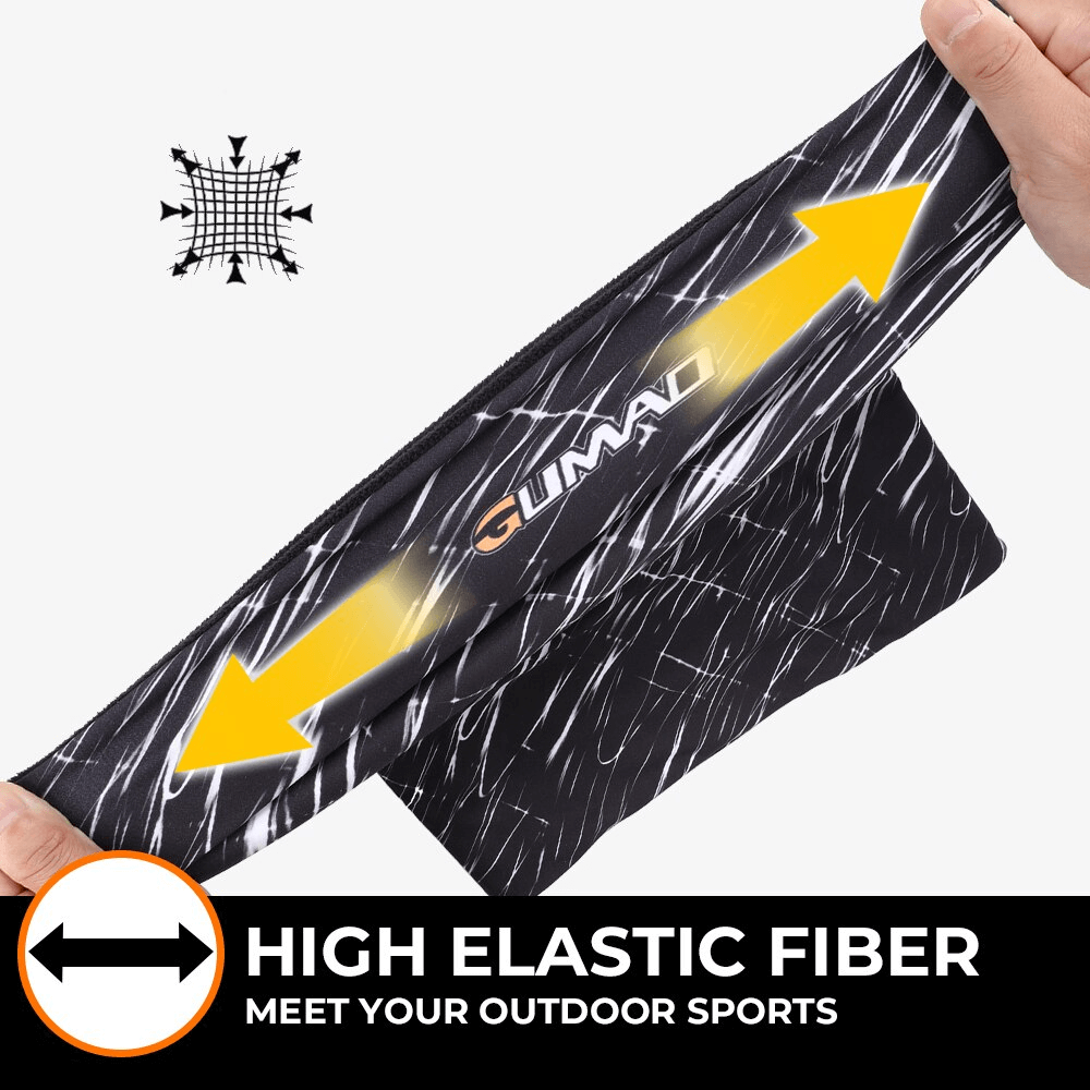 High elastic fiber in thermal fleece motorcycle face mask, perfect for outdoor sports and cycling, showcasing stretch and durability.